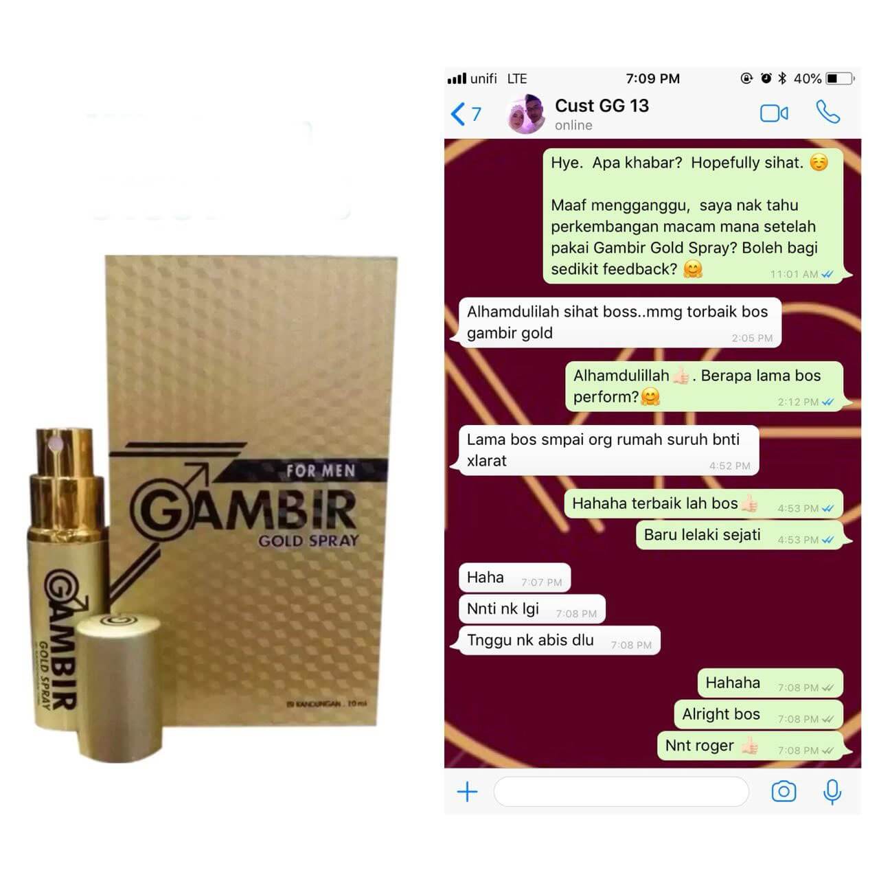 GAMBIR GOLD SPRAY 7 GAMBIR GOLD SPRAY